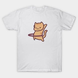 Cute Kitty Hula Hoop T-Shirt
